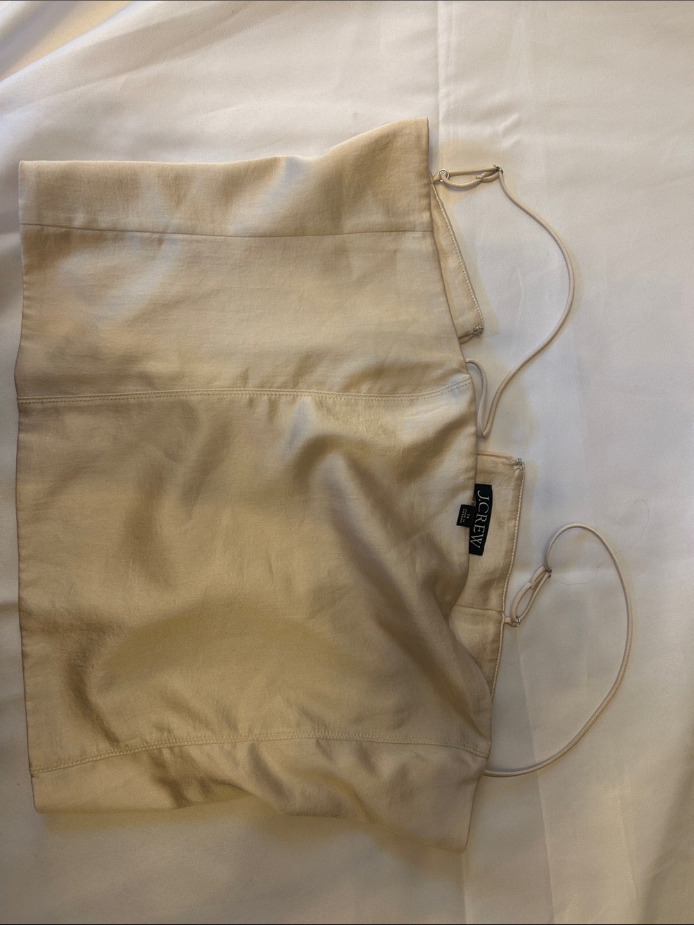 J. Crew Cream Satin Cami Top